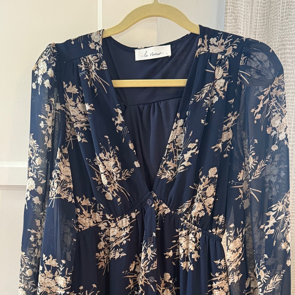 Floral Navy Dress-never worn
